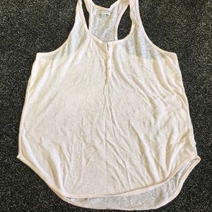 Light pink American Eagle Henley tank top